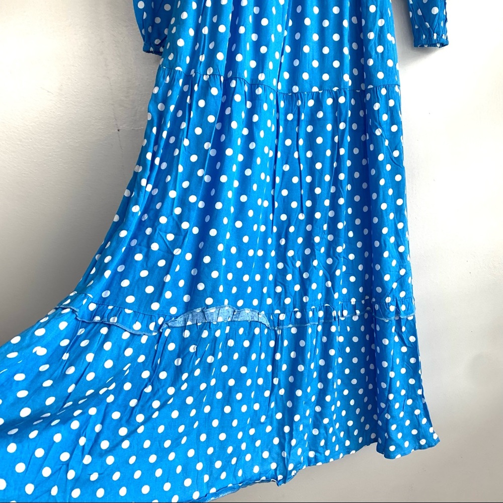 Anthropologie Dolan Laney Maxi Dress Blue NEW - Picture 8 of 12